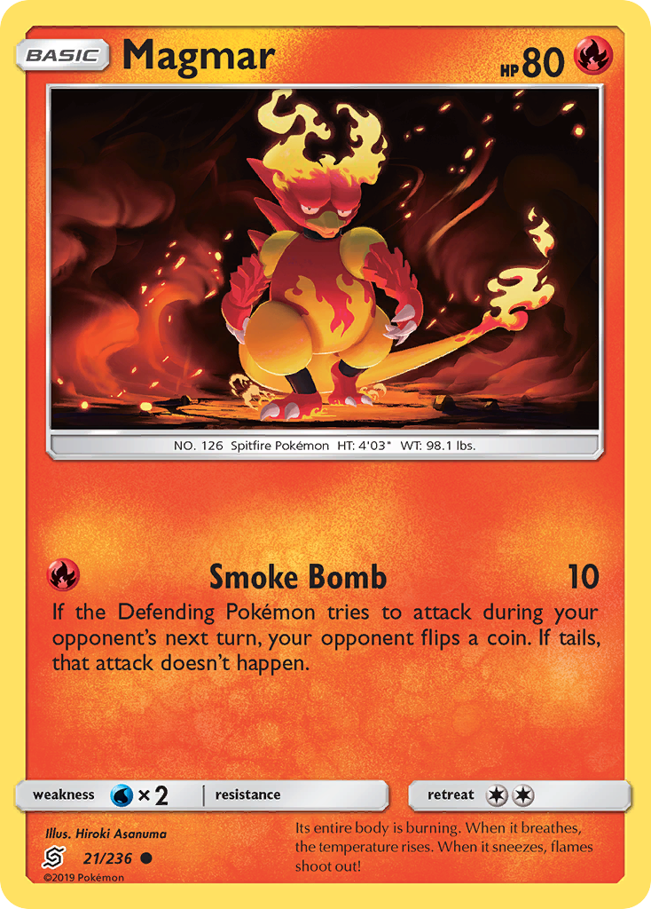 Magmar — illustrated card