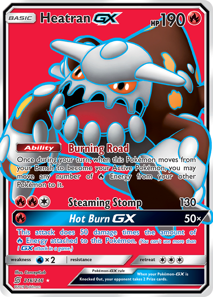 Heatran-GX — illustrated card