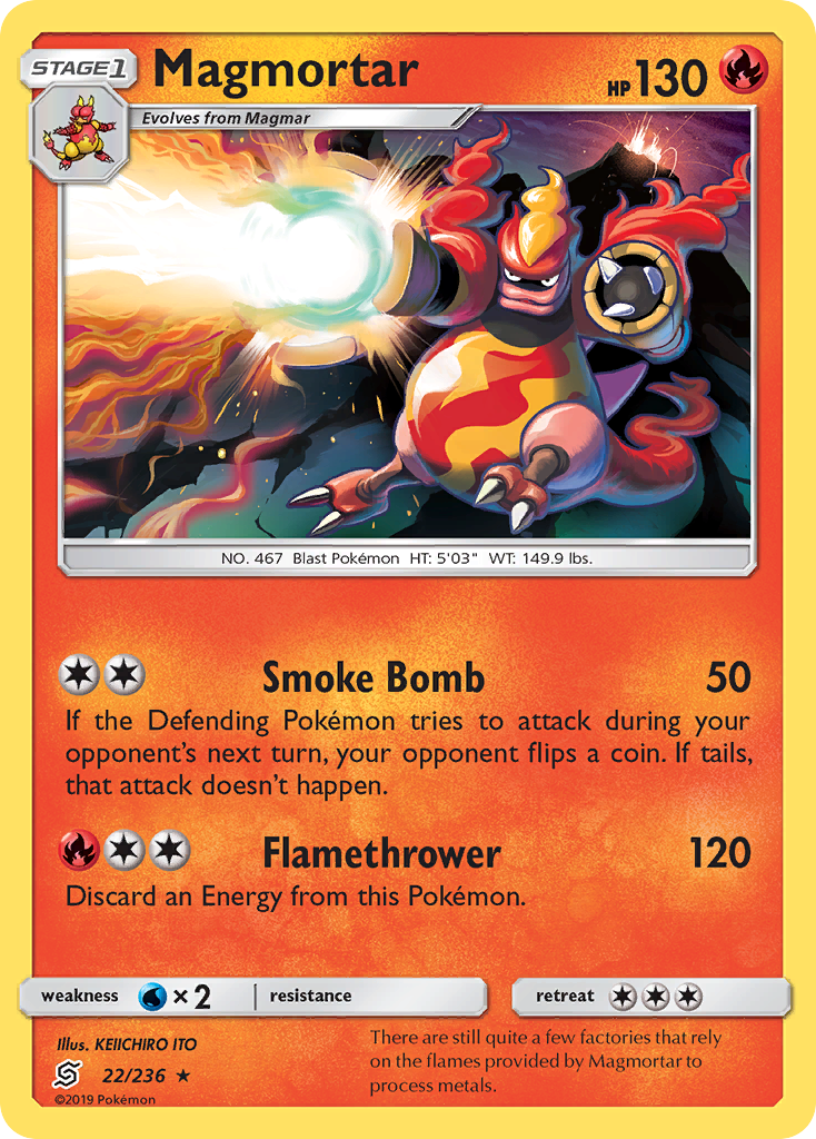 Magmortar — illustrated card