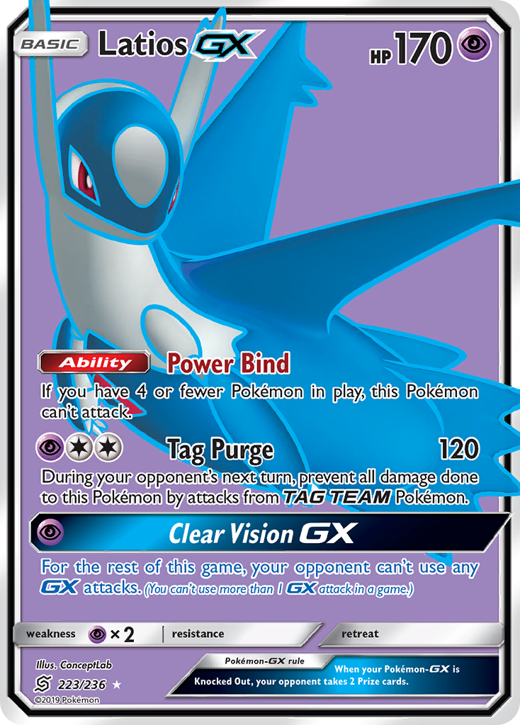 Latios-GX — illustrated card