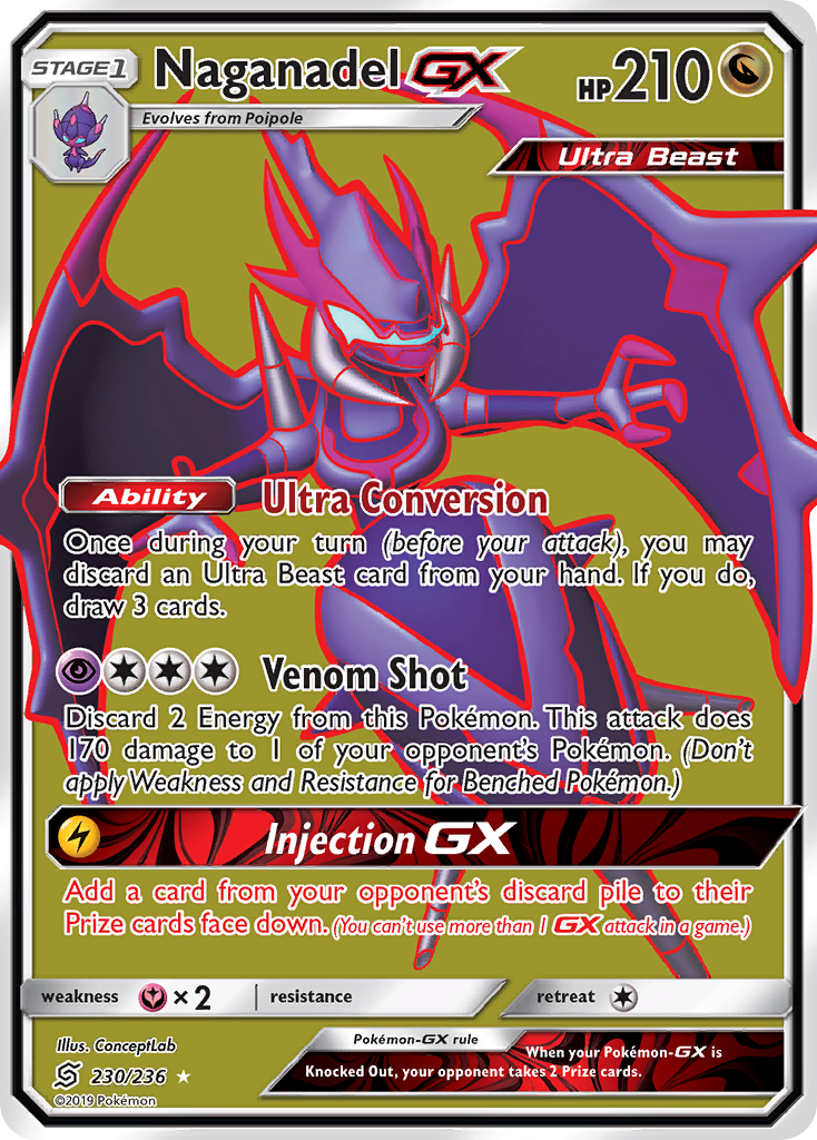 Naganadel-GX — illustrated card