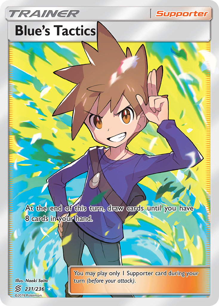 Blue's Tactics — illustrated card