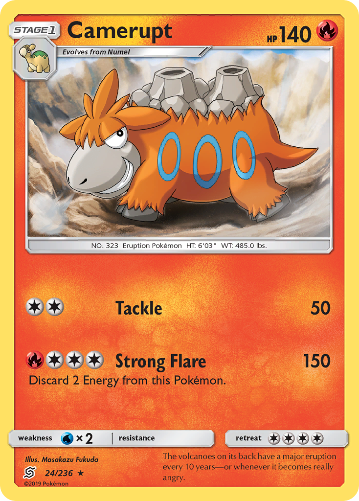 Camerupt — illustrated card