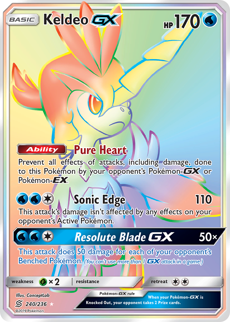 Keldeo-GX — illustrated card