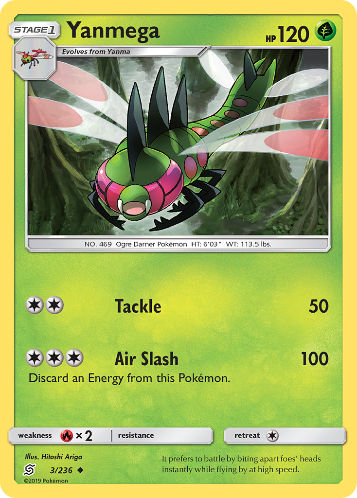 Yanmega — illustrated card