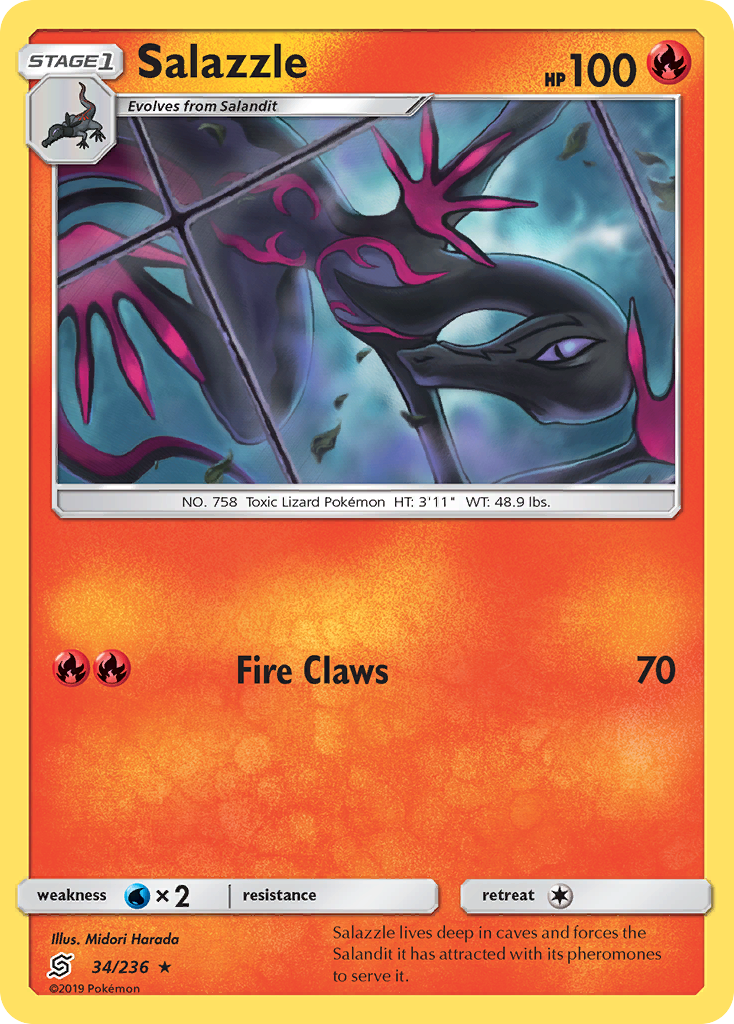 Salazzle — illustrated card