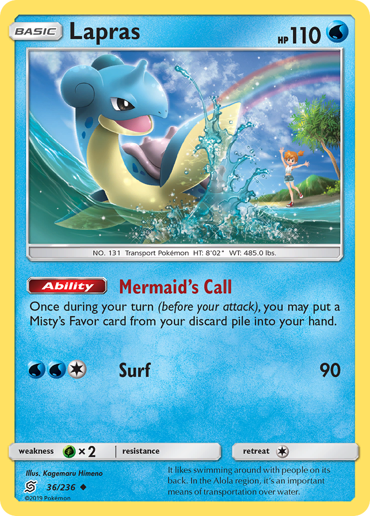 Lapras — illustrated card
