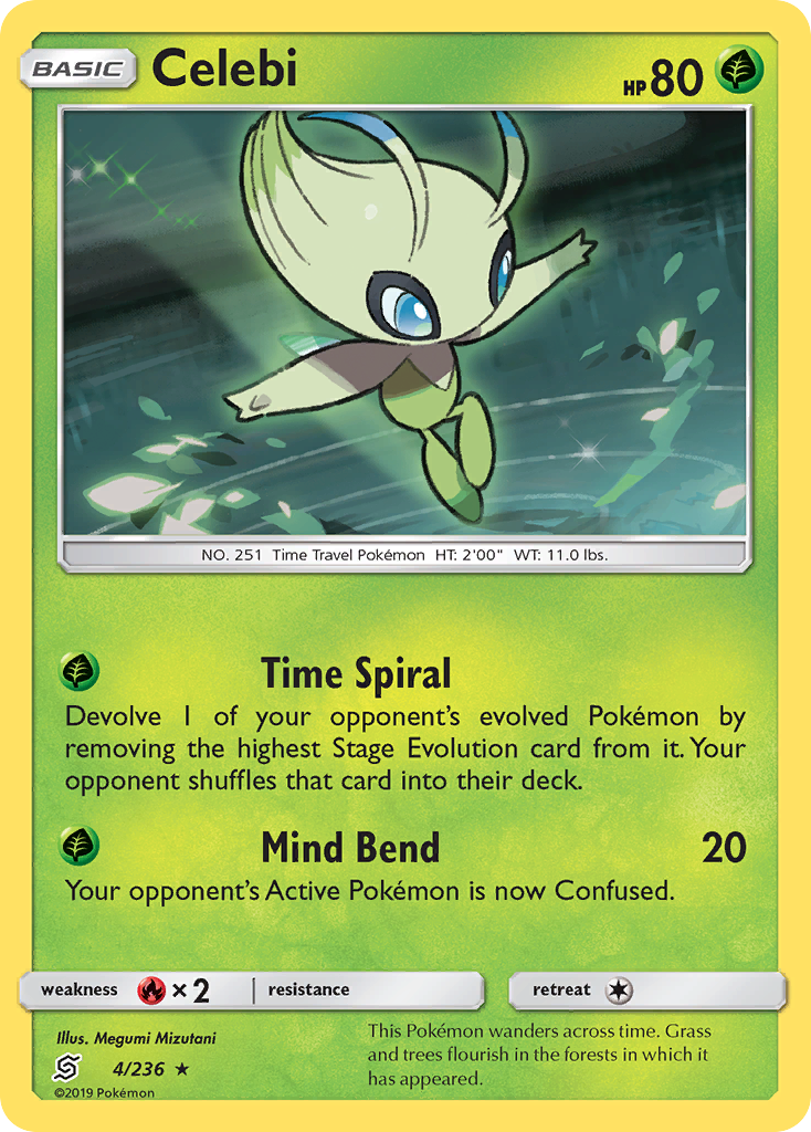 Celebi — illustrated card