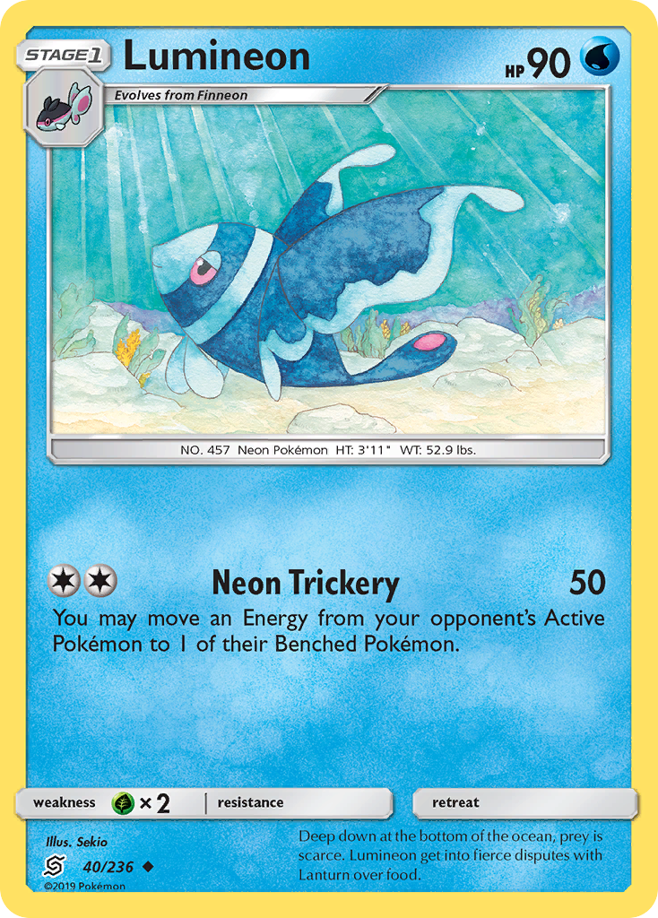 Lumineon — illustrated card