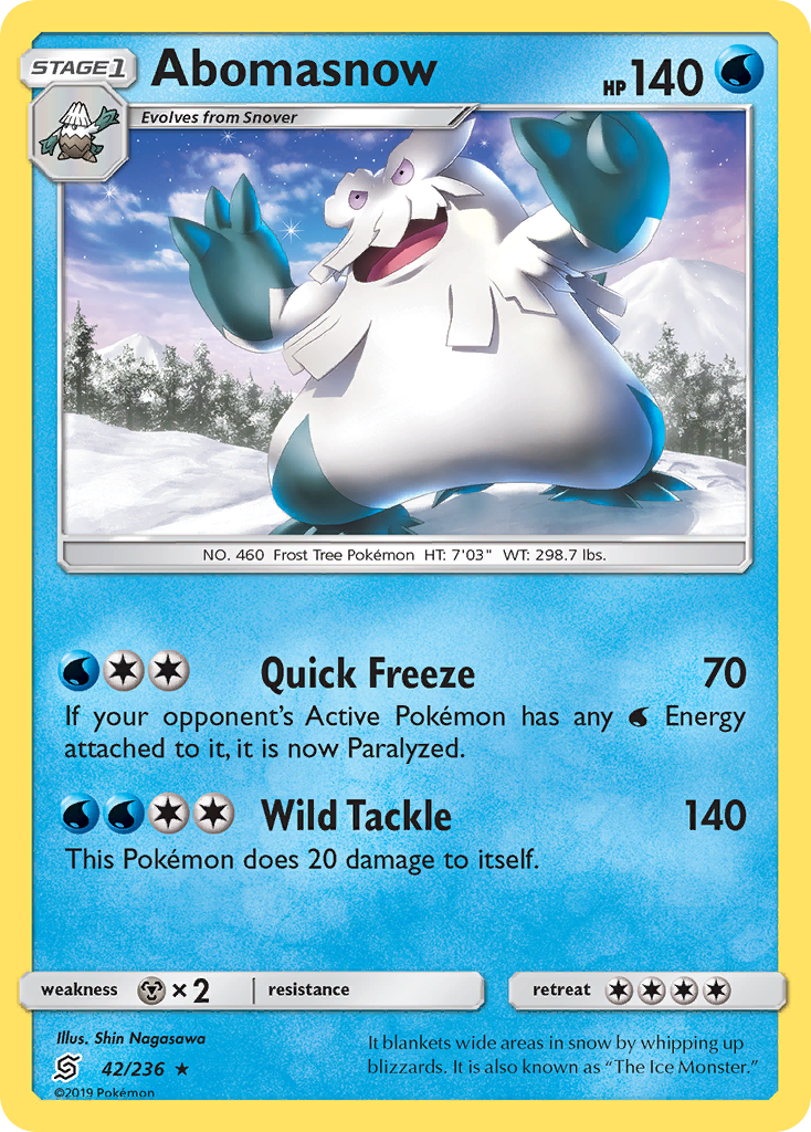 Abomasnow — illustrated card