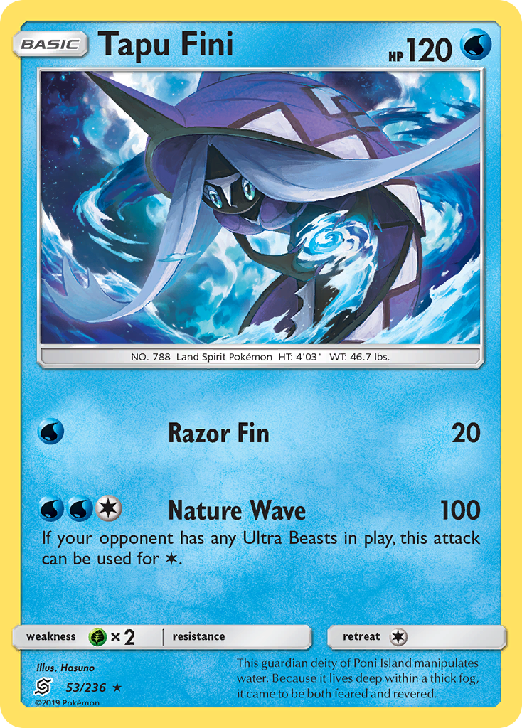 Tapu Fini — illustrated card