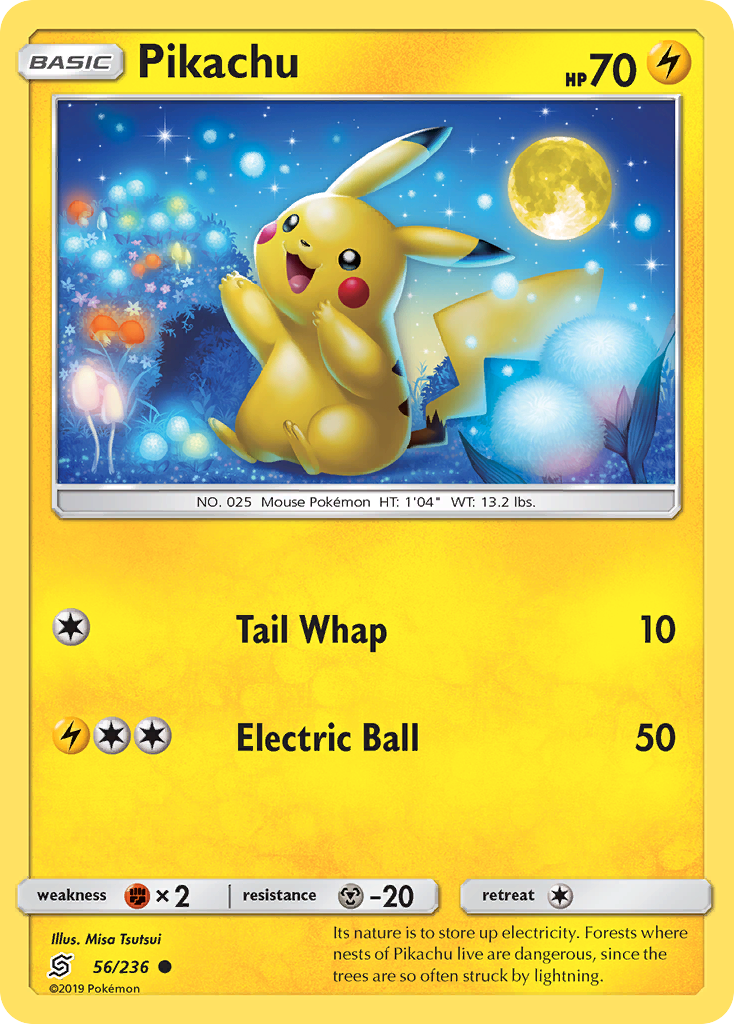Pikachu — illustrated card