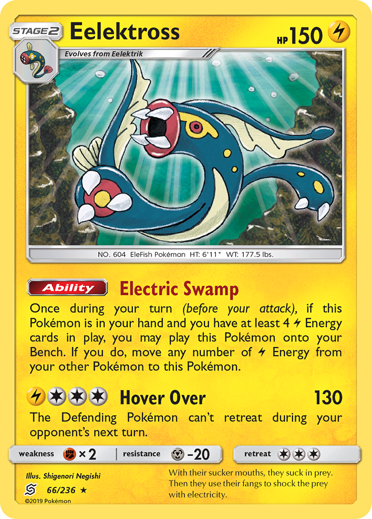 Eelektross — illustrated card