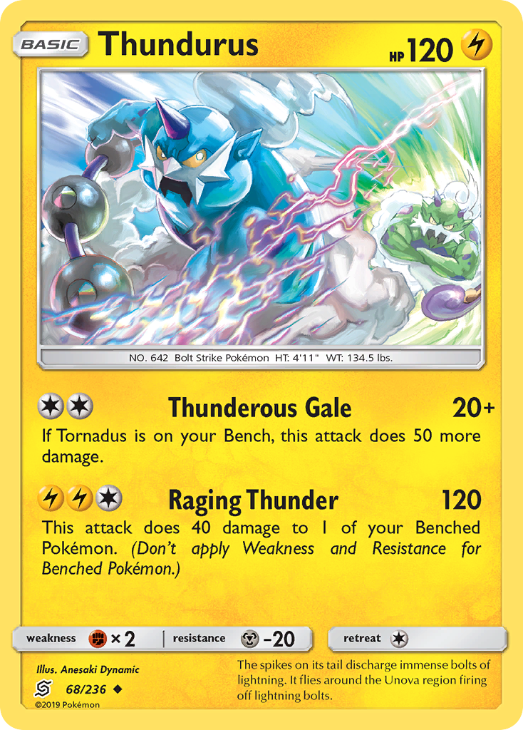 Thundurus — illustrated card
