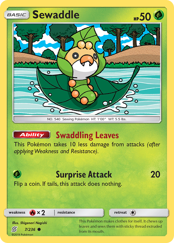 Sewaddle — illustrated card