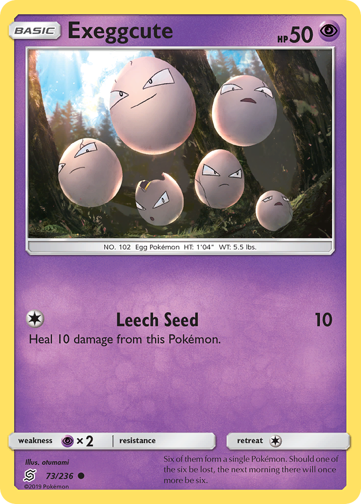 Exeggcute — illustrated card