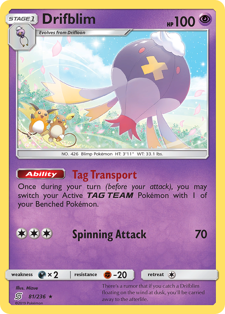 Drifblim — illustrated card