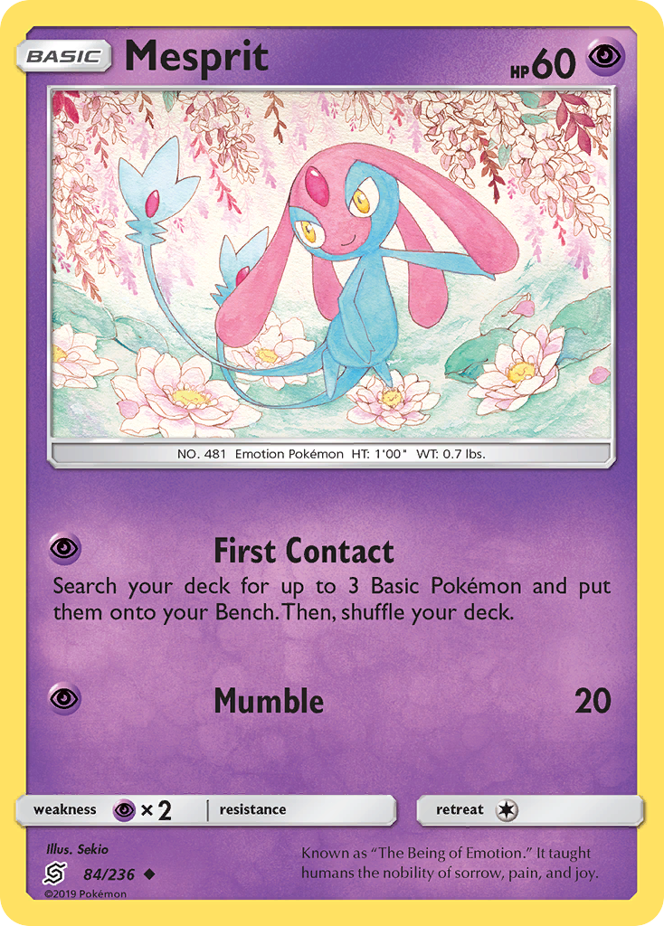 Mesprit — illustrated card