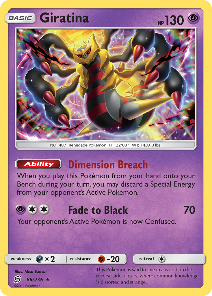 Giratina — illustrated card
