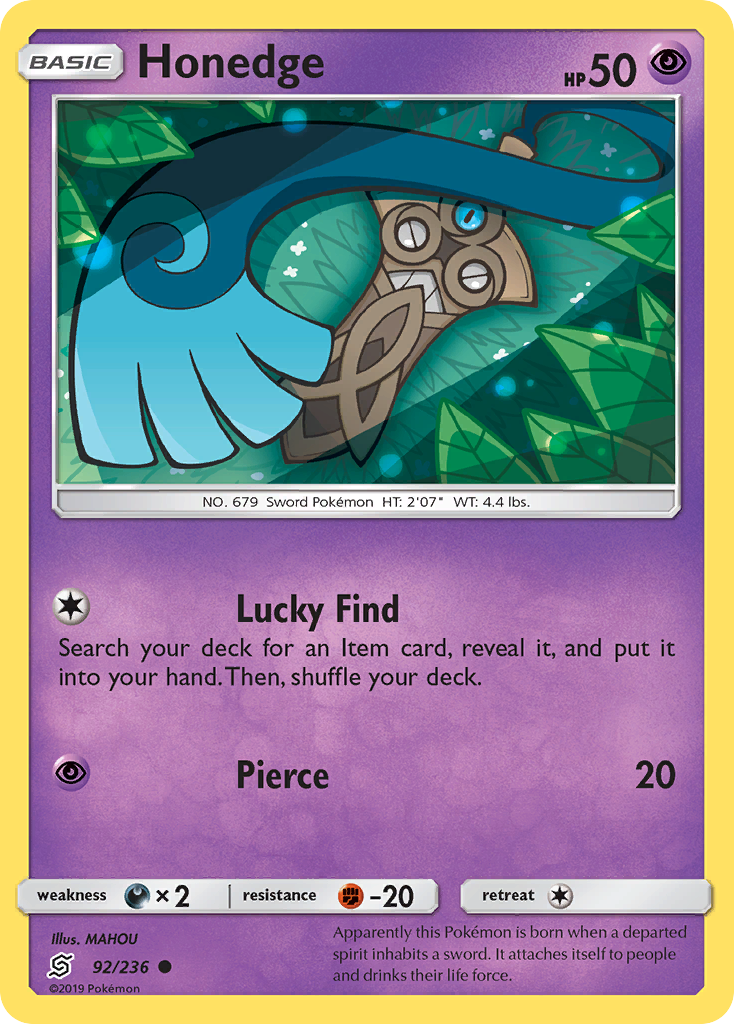 Honedge — illustrated card