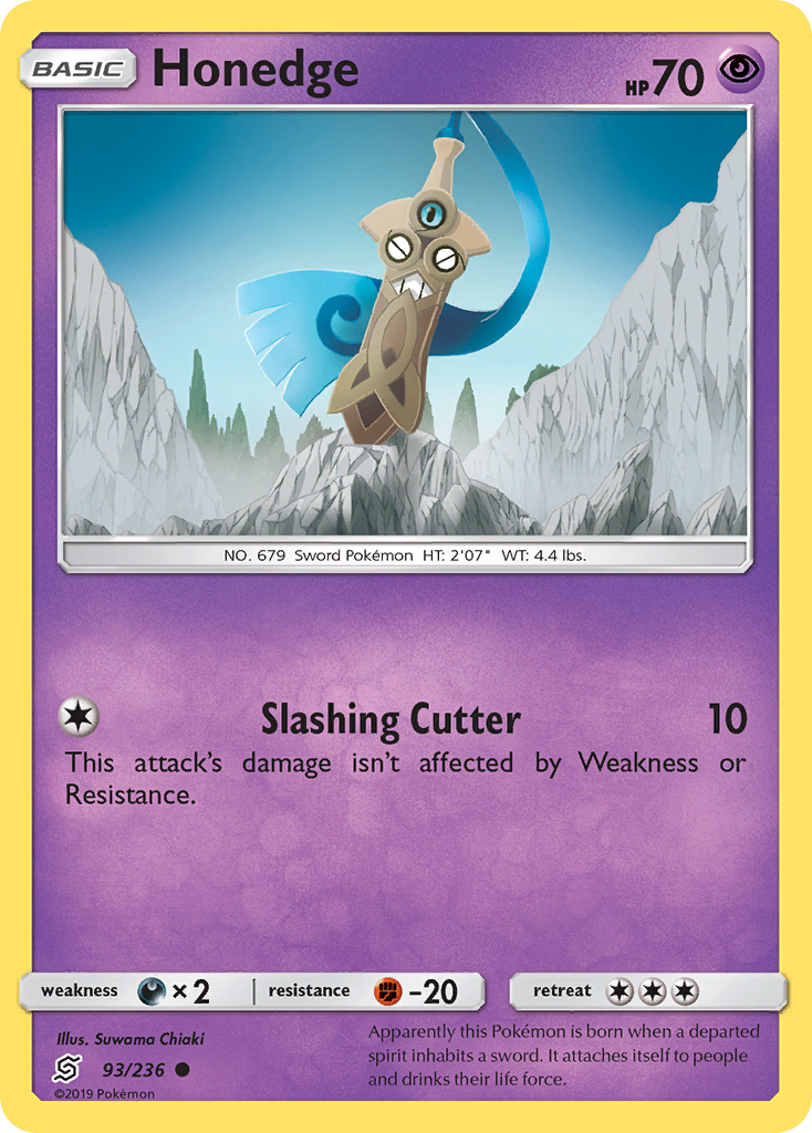 Honedge — illustrated card