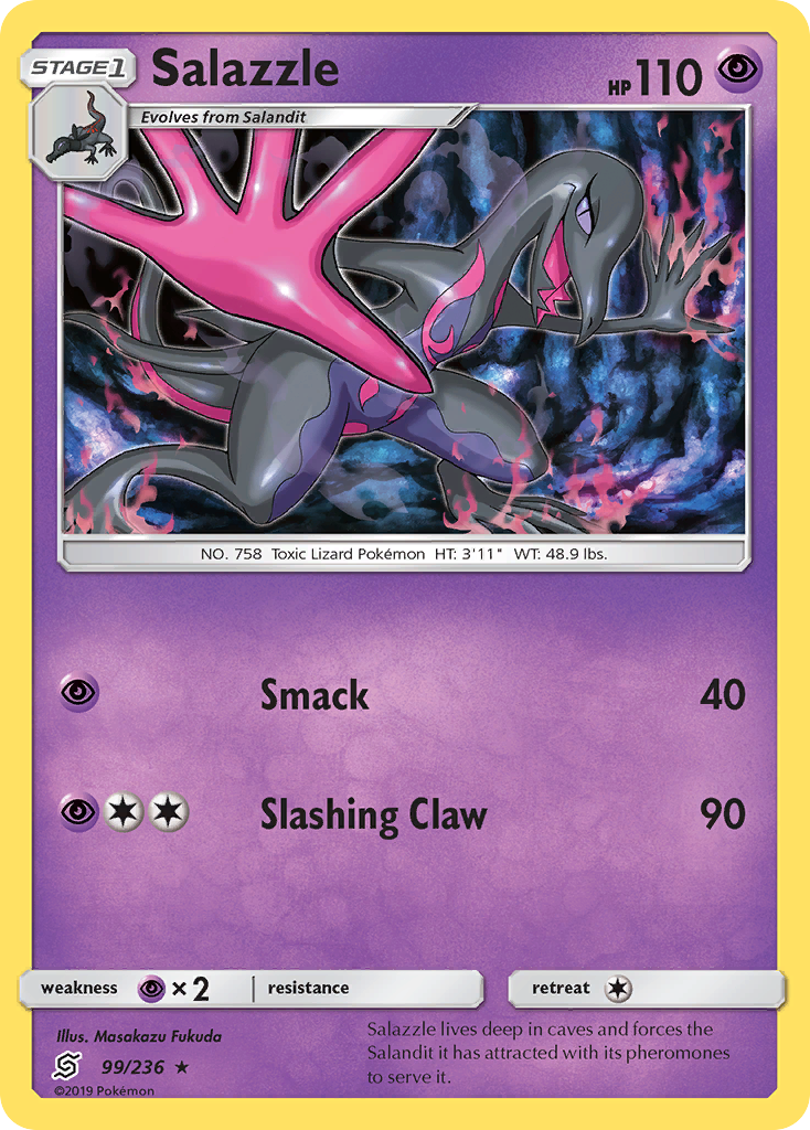 Salazzle — illustrated card