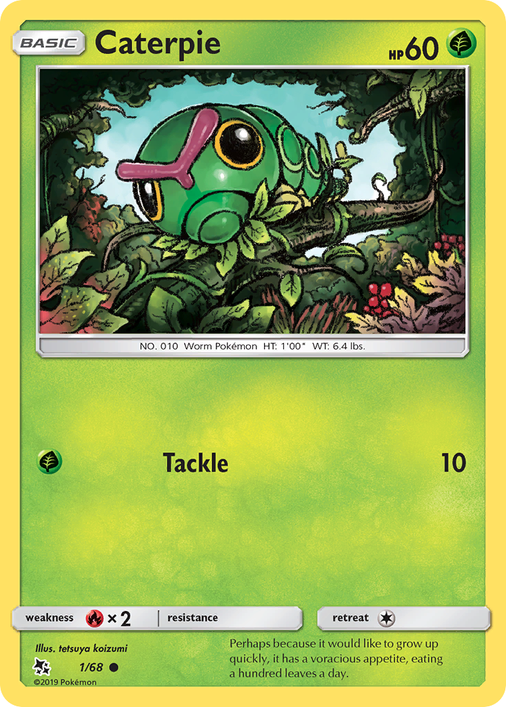 Caterpie — illustrated card