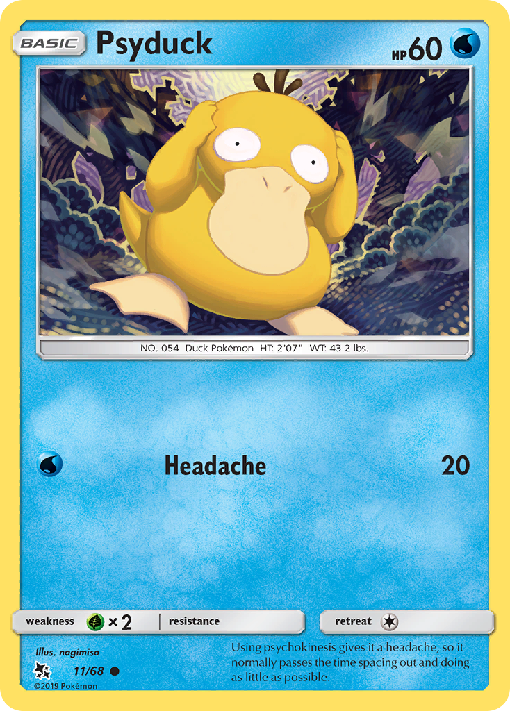 Psyduck — illustrated card
