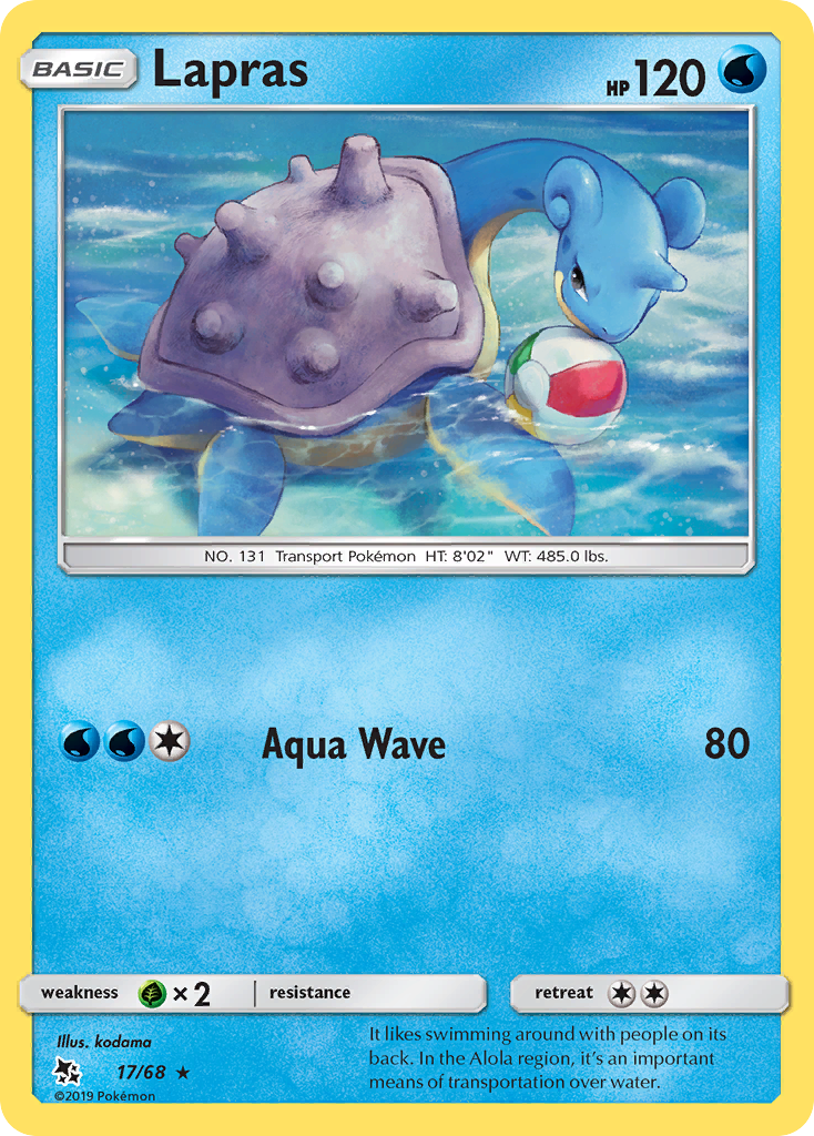 Lapras — illustrated card