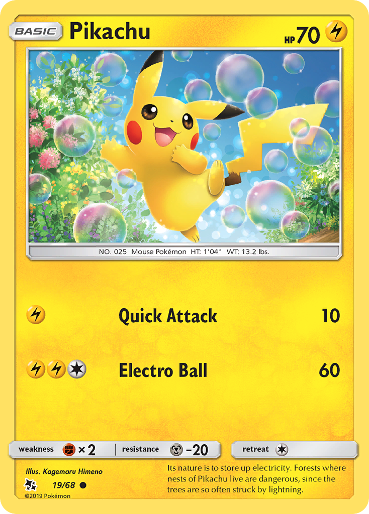 Pikachu — illustrated card