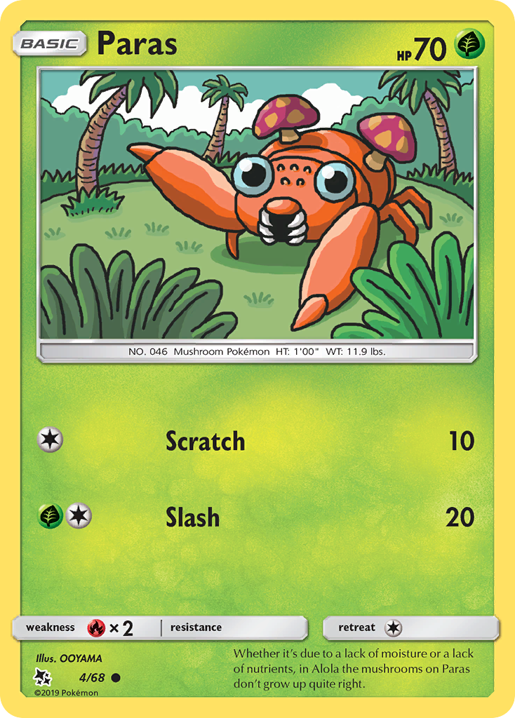 Paras — illustrated card