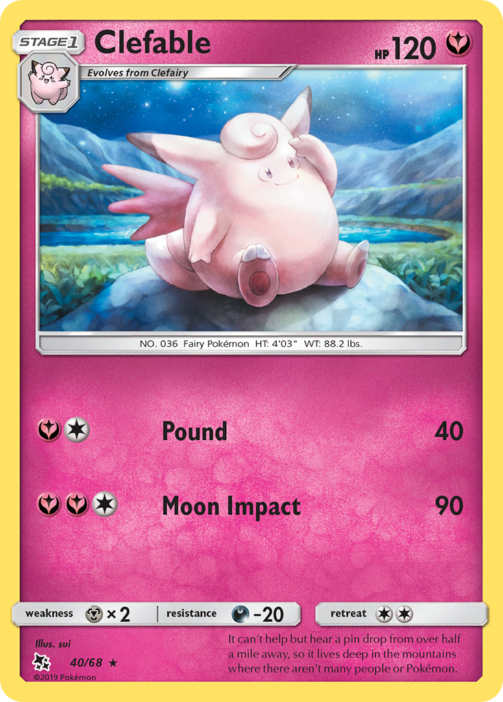 Clefable — illustrated card