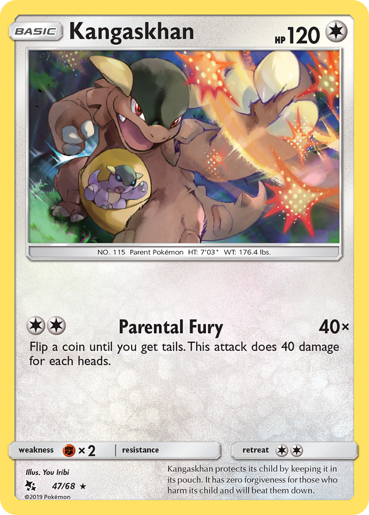 Kangaskhan — illustrated card