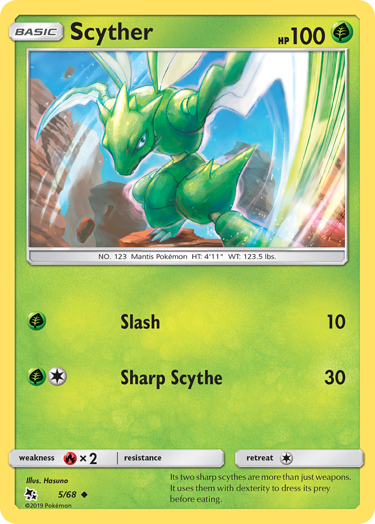 Scyther — illustrated card