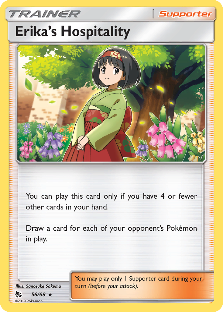 Erika's Hospitality — illustrated card