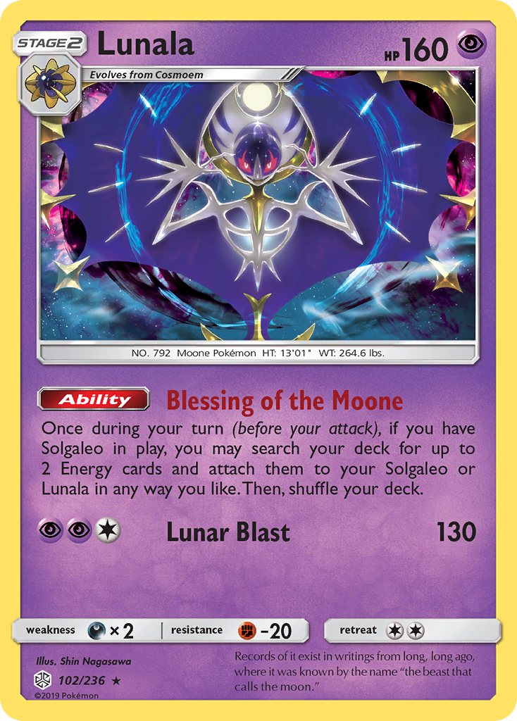 Lunala — illustrated card