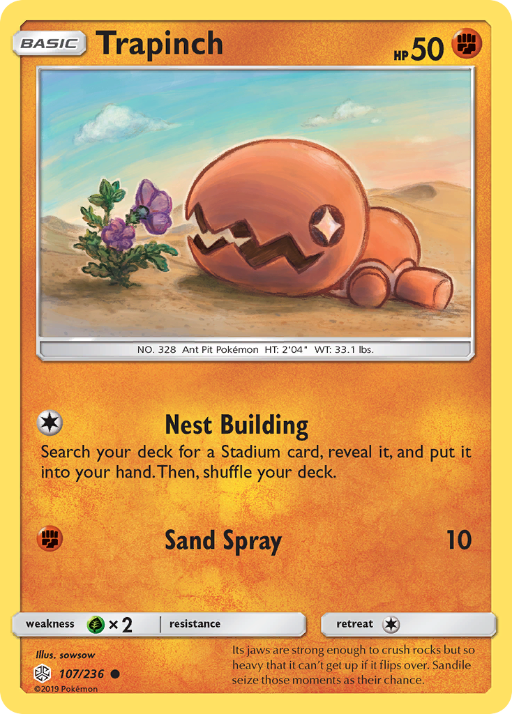 Trapinch — illustrated card