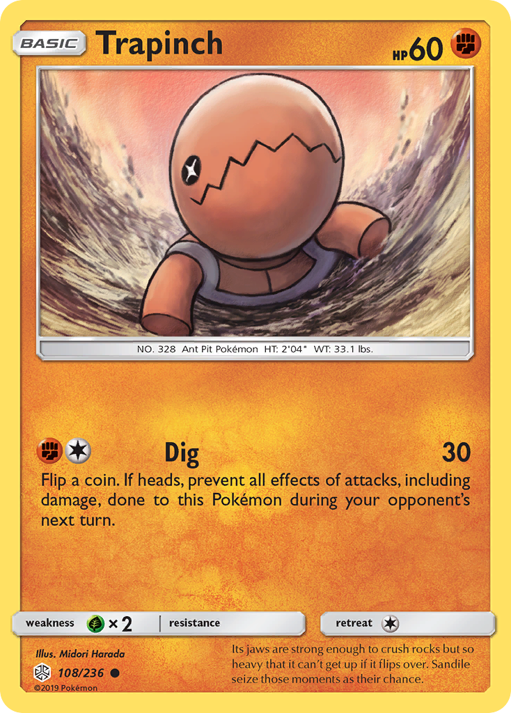 Trapinch — illustrated card