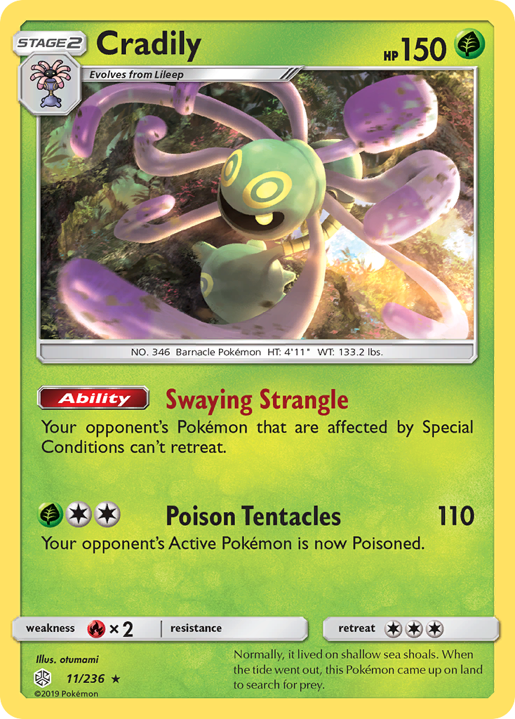 Cradily — illustrated card