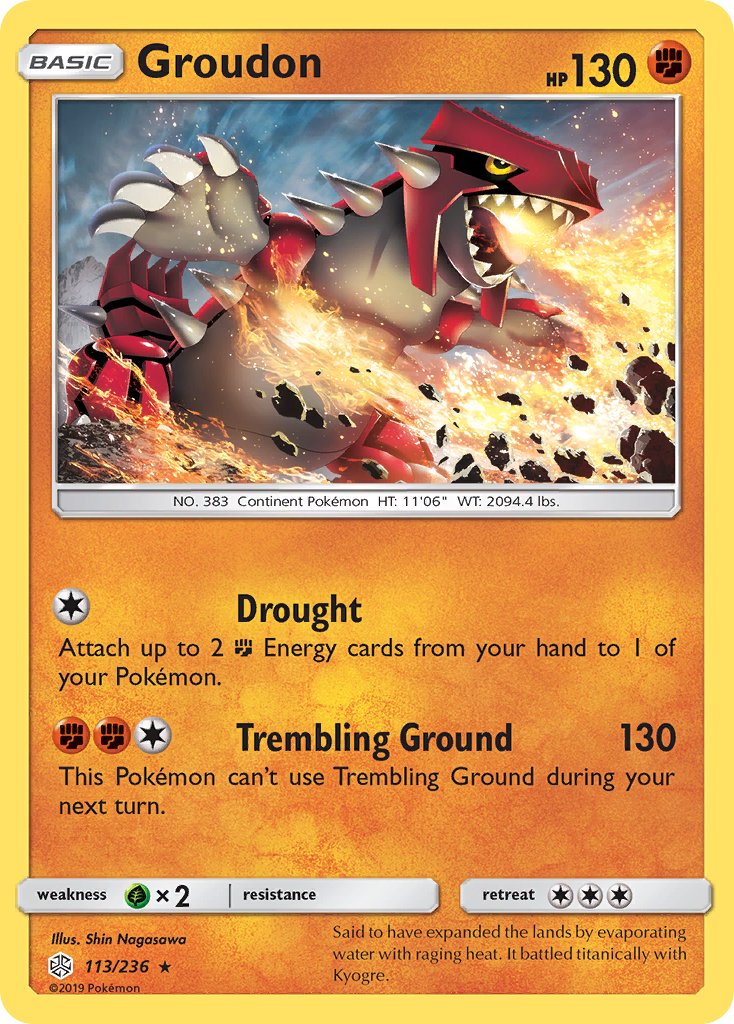 Groudon — illustrated card