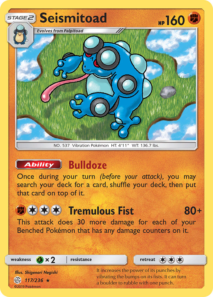 Seismitoad — illustrated card