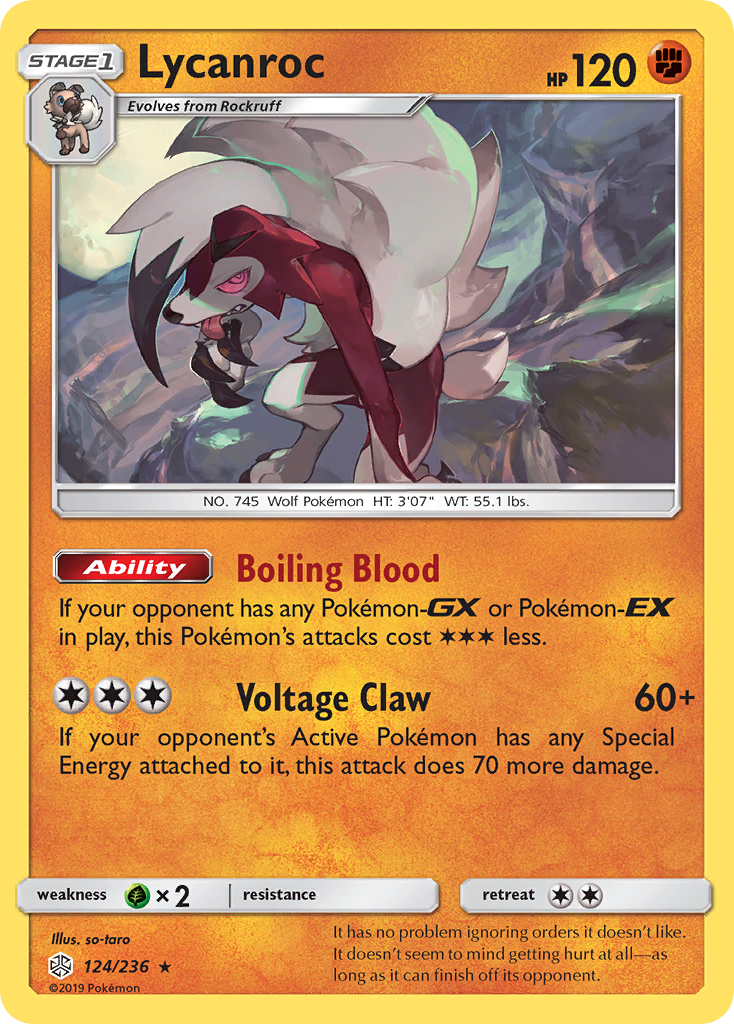 Lycanroc — illustrated card