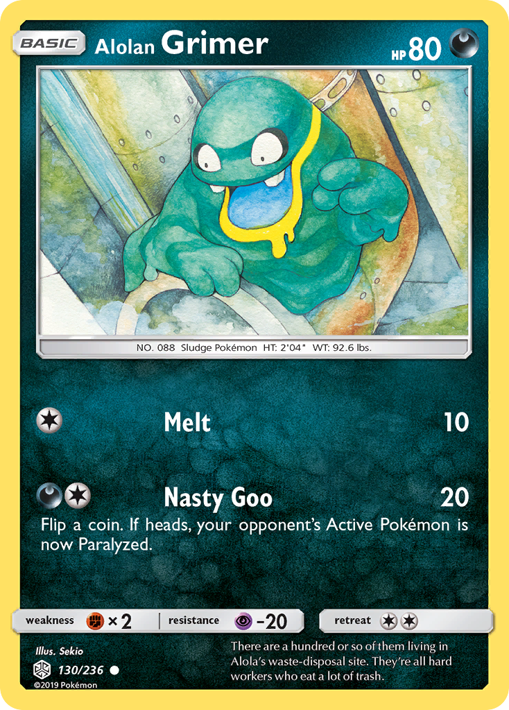 Alolan Grimer — illustrated card