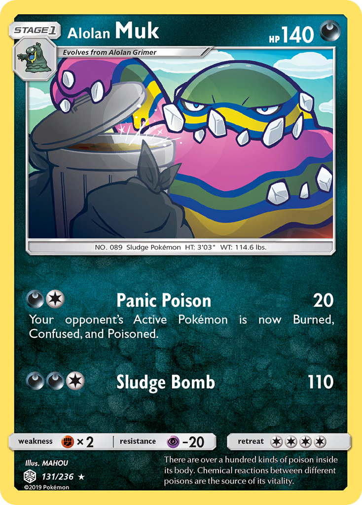 Alolan Muk — illustrated card