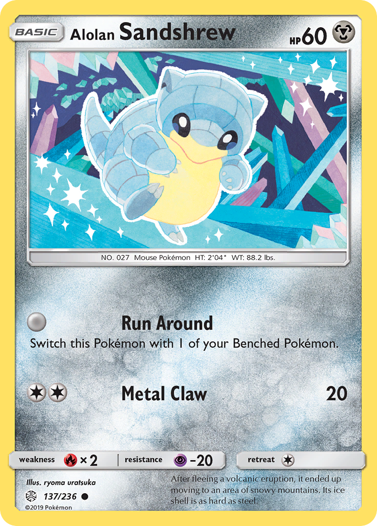 Alolan Sandshrew — illustrated card