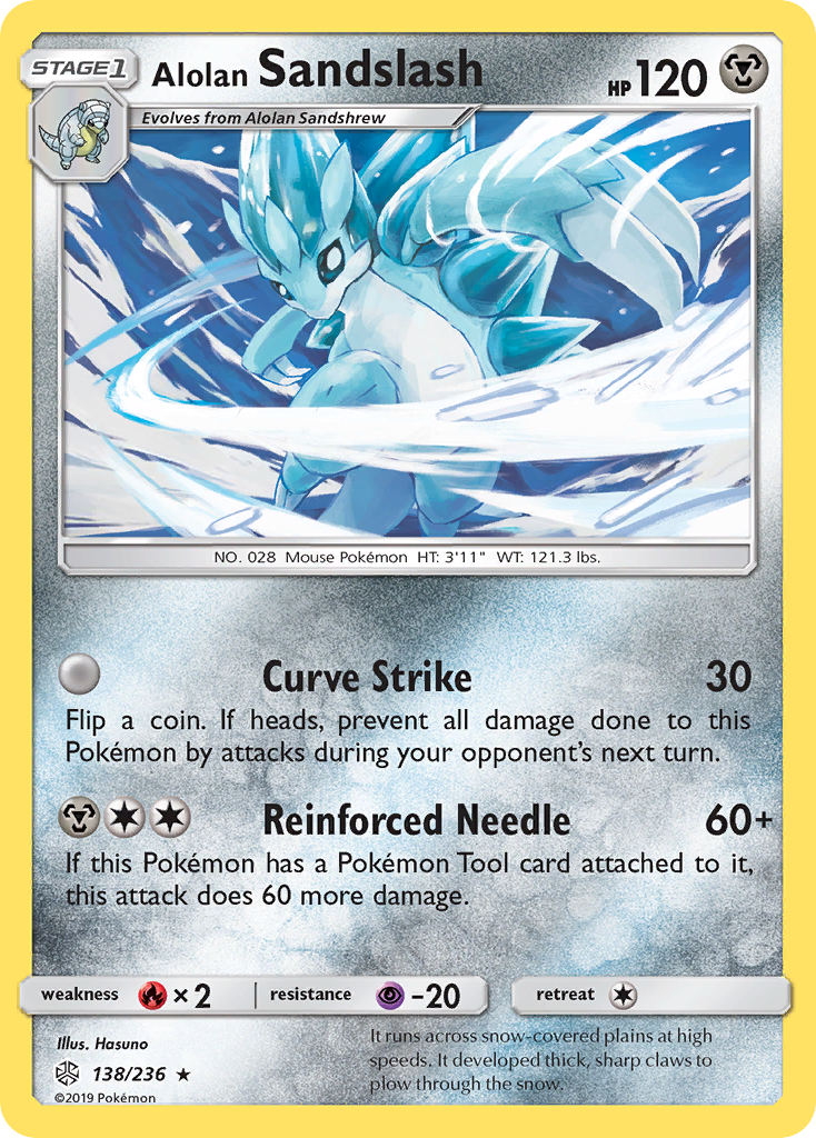 Alolan Sandslash — illustrated card