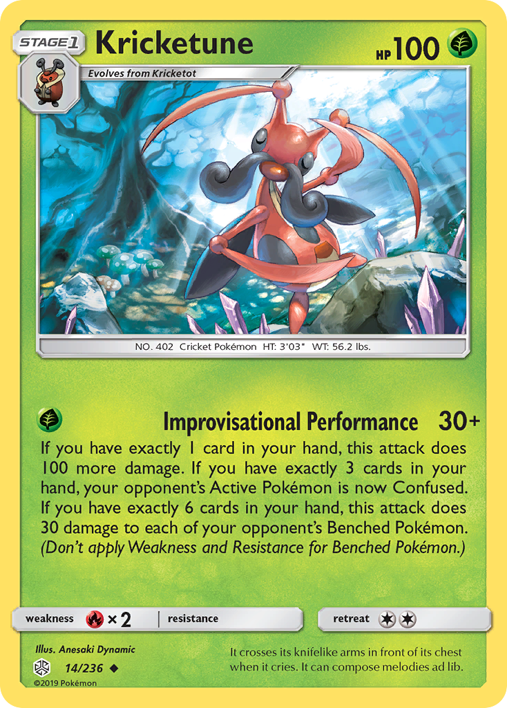Kricketune — illustrated card