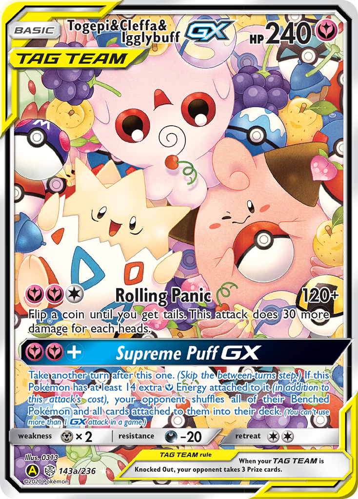 Togepi & Cleffa & Igglybuff-GX — illustrated card