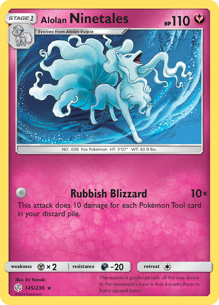 Alolan Ninetales — illustrated card