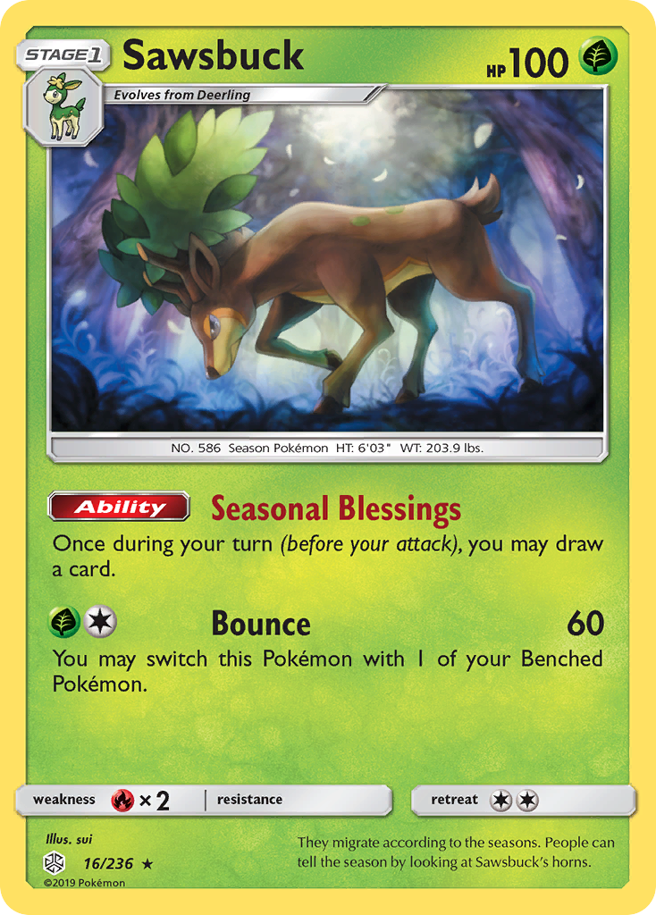 Sawsbuck — illustrated card